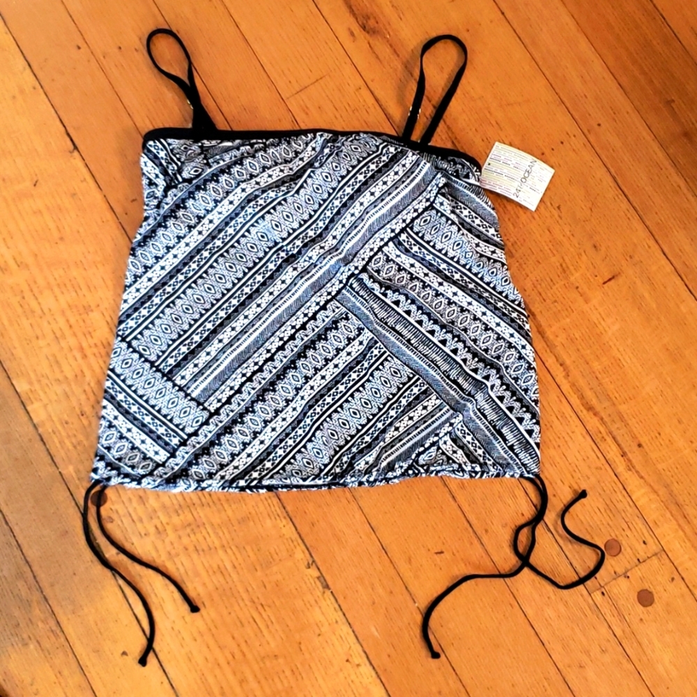 Black and White swim top